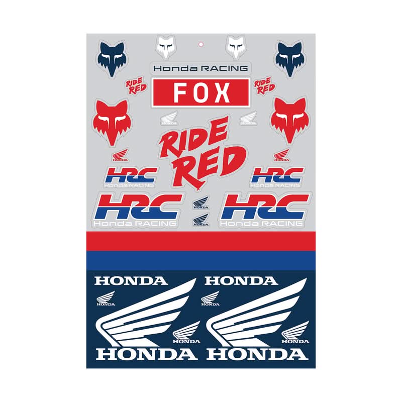 NAKLEJKA FOX HONDA TRACK PACK MULTI OS 1
