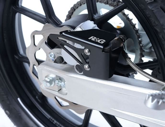 OSŁONA ZACISKU HAMULCA TYLNEGO RG RACING SINNIS APACHE 125 SMR 17- BLACK 1