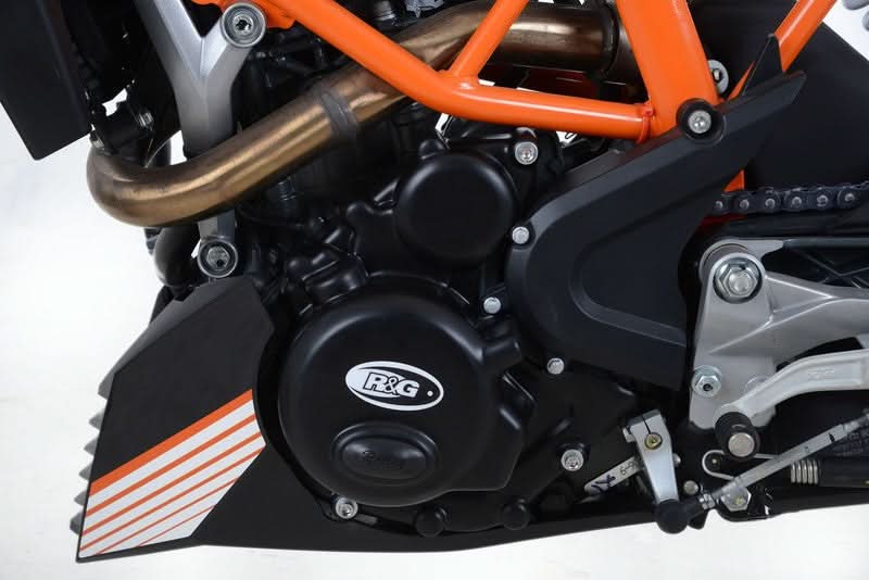 ZESTAW OSŁON SILNIKA RG RACING KTM RC390 17- (2 CZĘŚCI) BLACK RACE 1
