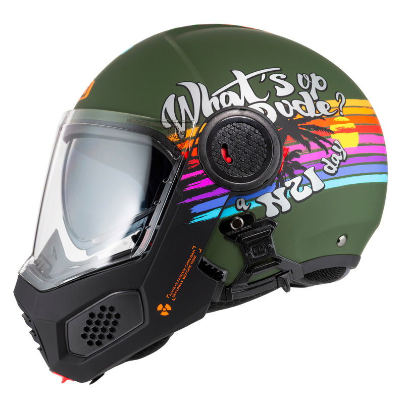 Kask Motocyklowy NZI Minimod Duo Rainbow Greenblack Silver Matt 1 362374_ZAL854169.jpg