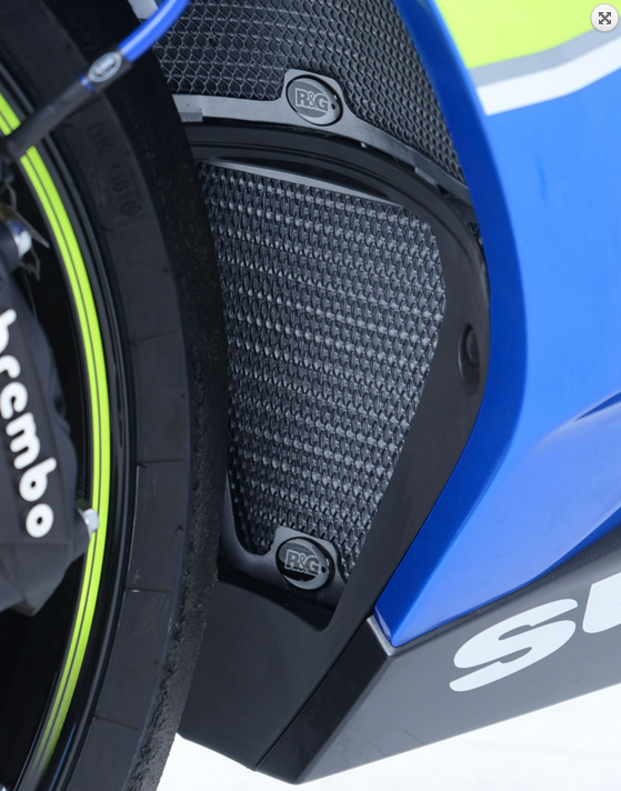 OSŁONA CHŁODNICY OLEJU RG RACING SUZUKI GSX-R1000/R (17-) BLUE 1