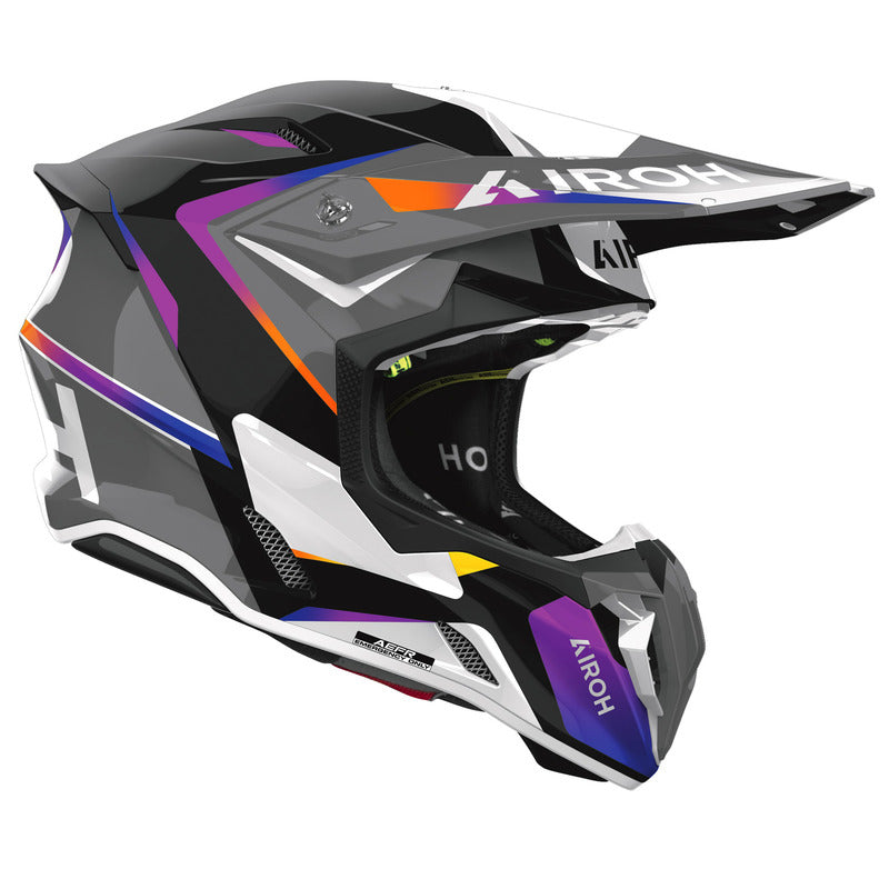 KASK MOTOCYKLOWY AIROH TWIST 3 HUSTLE GLOSS S 1