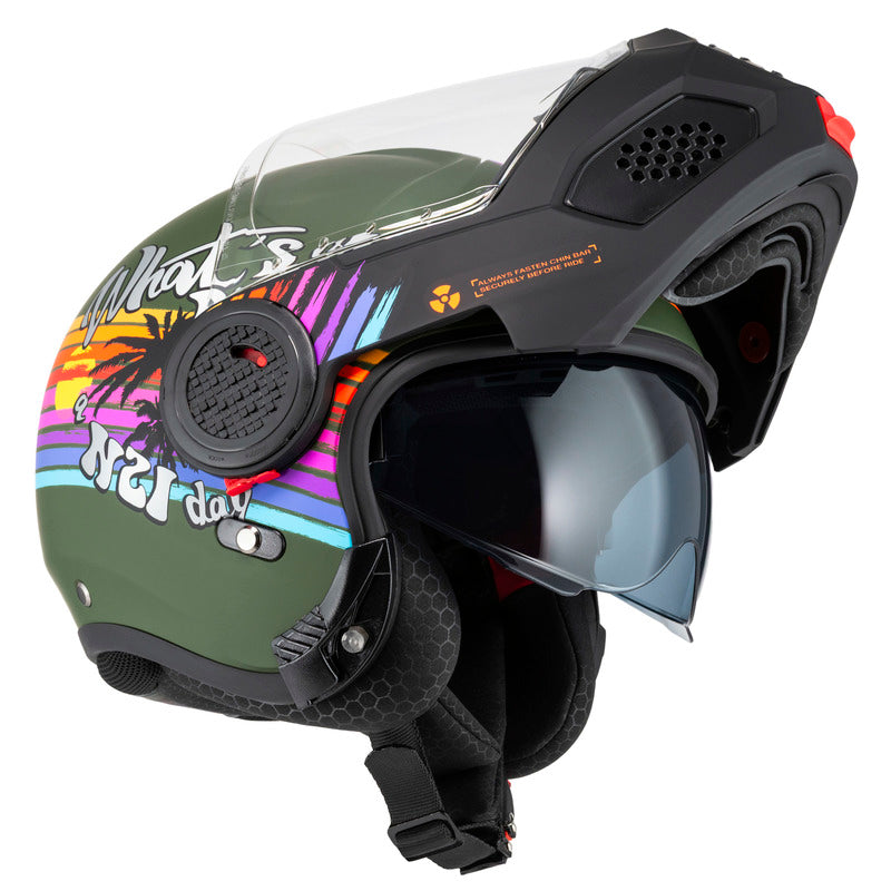 Kask Motocyklowy NZI Minimod Duo Rainbow Greenblack Silver Matt 13 362374_ZAL854205.jpg