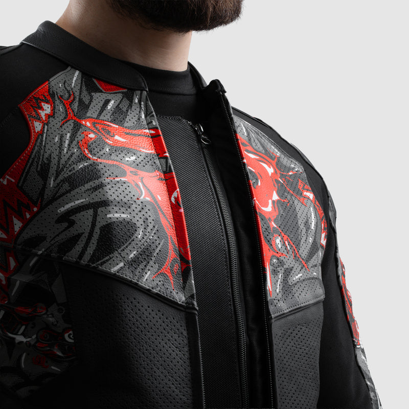 Kurtka motocyklowa skórzana Rebelhorn Vandal 2 Cruze Black Dark Grey Red 16 348599_ZAL891882.jpg