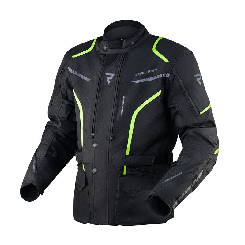 Kurtka motocyklowa tekstylna Rebelhorn Hiker 3 Black Fluo Yellow 1 213941_ZAL624066.jpg