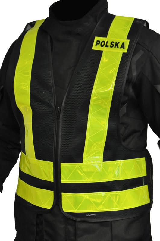 Kamizelka Odblaskowa Ozone Polska Black/Fluo Yellow 5 138231_ZAL197795.jpg