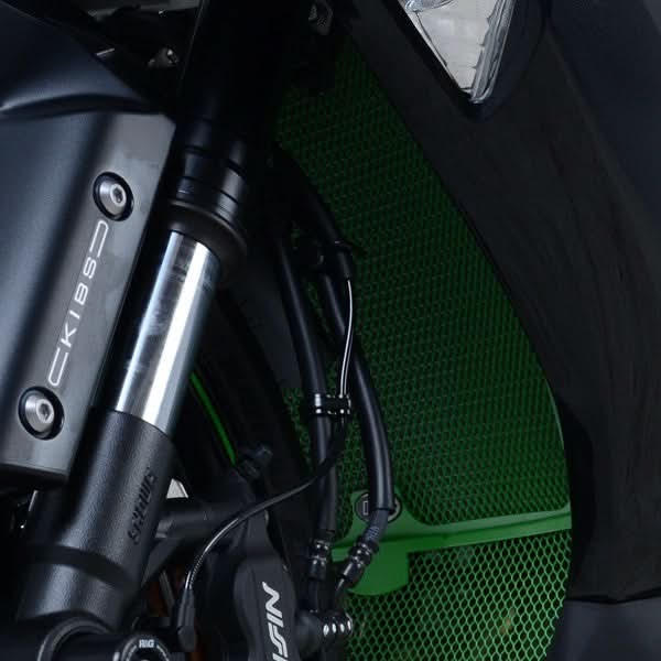 OSŁONA CHŁODNICY RG RACING KAWASAKI ZX636 19- GREEN 1