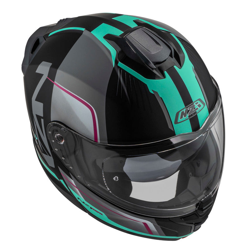 Kask Motocyklowy NZI Combi 3 Duo Orbe Black Antracite Beige Turquoise Matt 13 362690_ZAL856232.jpg