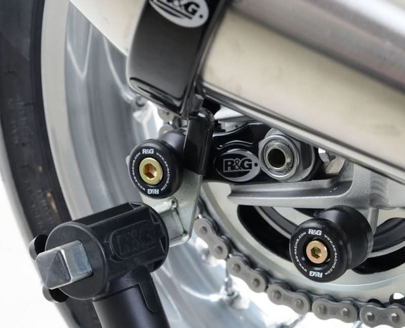 ROLKI WAHACZA RG RACING TRIUMPH THRUXTON 1200/1200R/SPEED TWIN 19-/STREET TWIN/SCRAMB 1200 XC BLACK 1