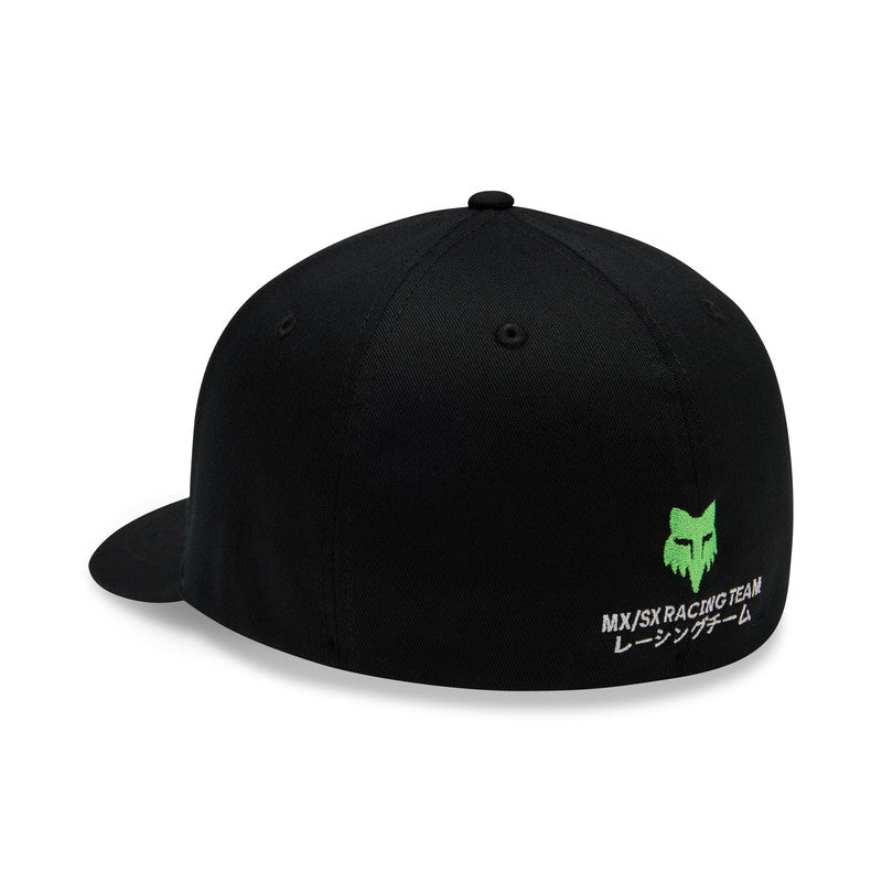 Czapka z daszkiem FOX Kawasaki Flexfit Black 3 350367_ZAL860532.jpg