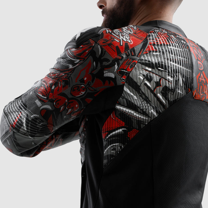 Kurtka motocyklowa skórzana Rebelhorn Vandal 2 Cruze Black Dark Grey Red 20 348599_ZAL891900.jpg