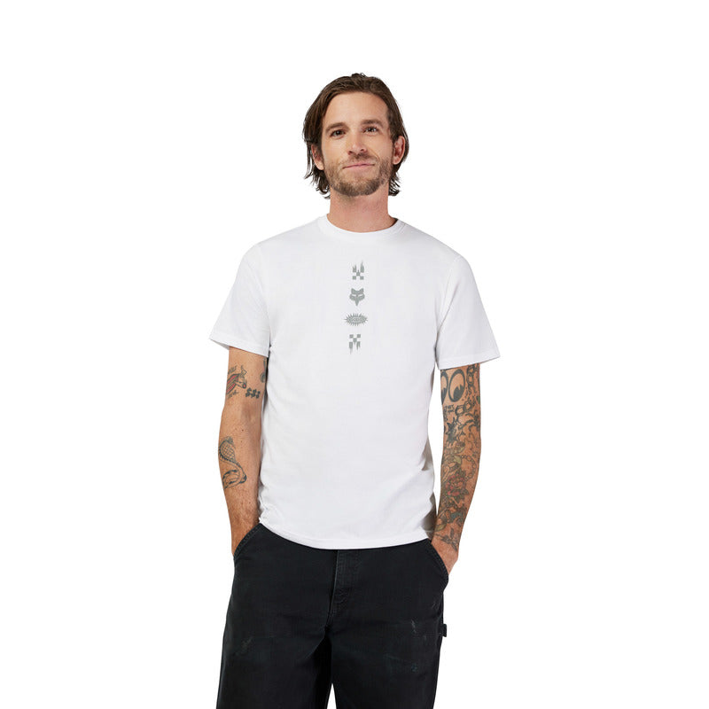 T-SHIRT FOX CHECKERED SS PREM TEE OPTIC WHITE 3 327778_ZAL775625.jpg