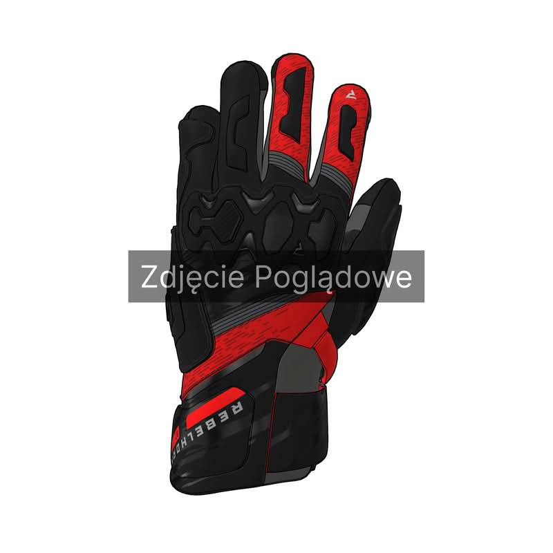 Rękawice Skórzane Rebelhorn Viper Black/Flo Red 1 293774_ZAL684106.jpg