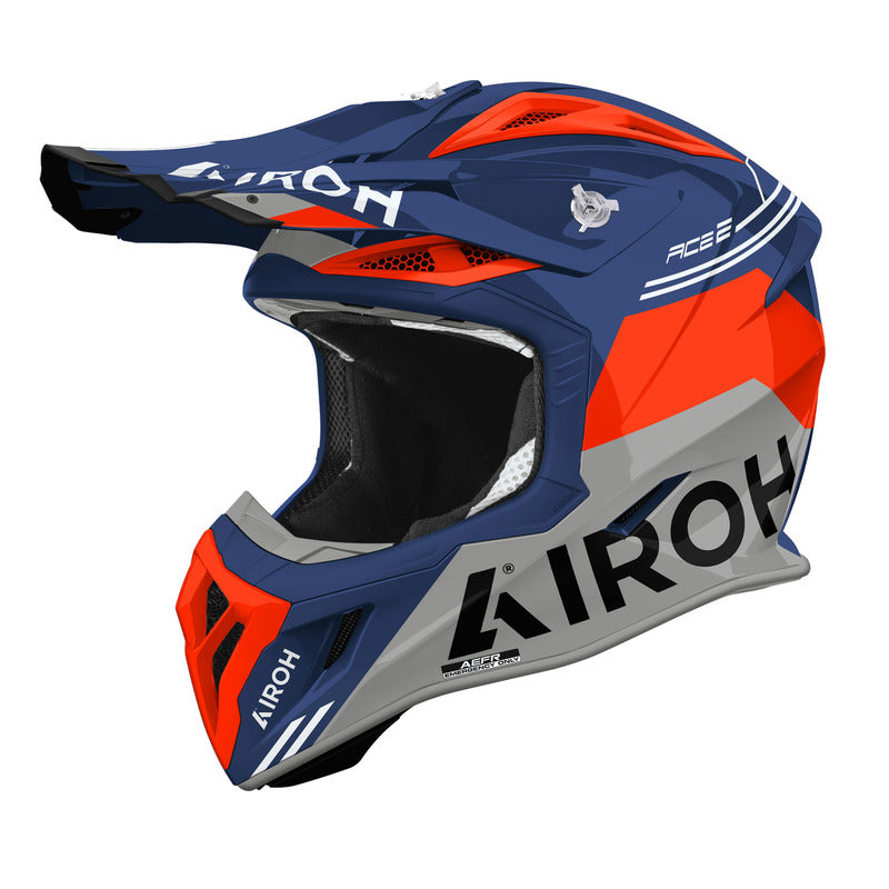 KASK MOTOCYKLOWY AIROH AVIATOR ACE 2 FURY CERULEAN GLOSS M 1