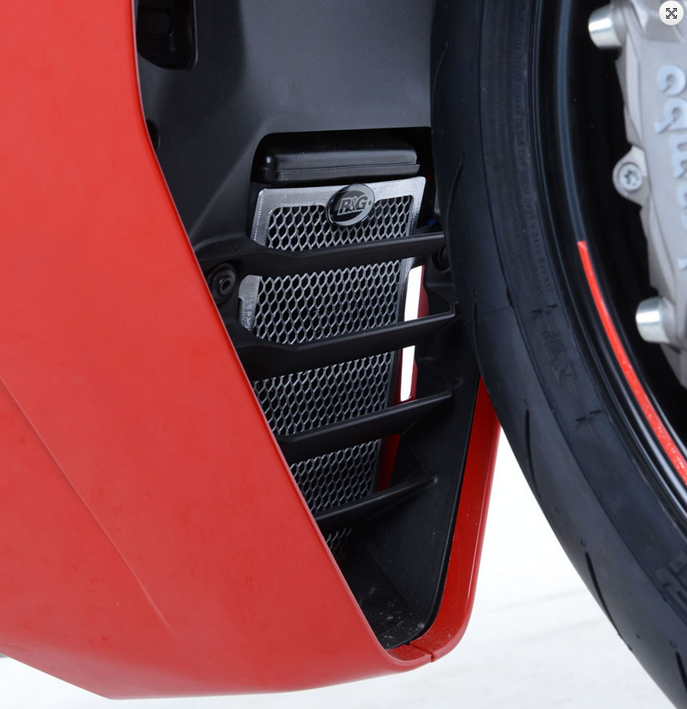 OSŁONA CHŁODNICY OLEJU RG RACING DUCATI SUPERSPORT (S) (17-) SILVER 1