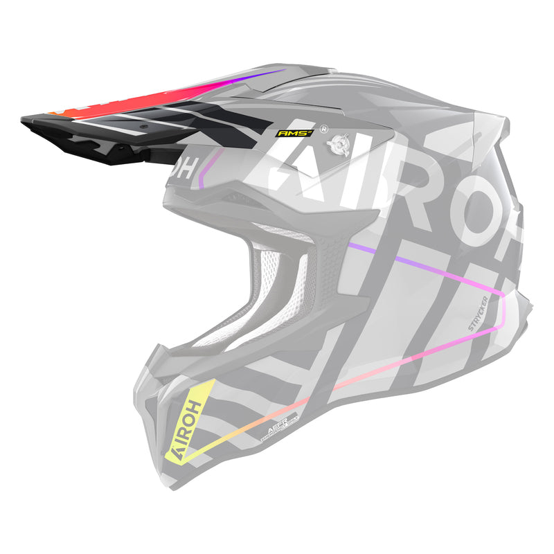 DASZEK DO KASKU AIROH STRYCKER BRAVE GREY GLOSS 1