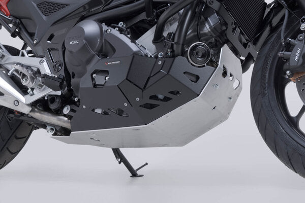 OSŁONA SILNIKA PŁYTA POD SILNIK SW-MOTECH BLACK/HONDA NC700 / NC750 WITH DCT. BLACK SILVER 5