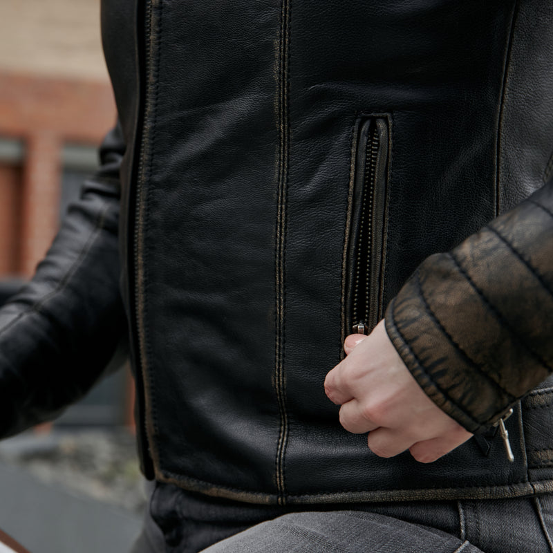 Kurtka motocyklowa skórzana damska Rebelhorn Hunter Pro Vintage Black 5 176335_ZAL632309.jpg
