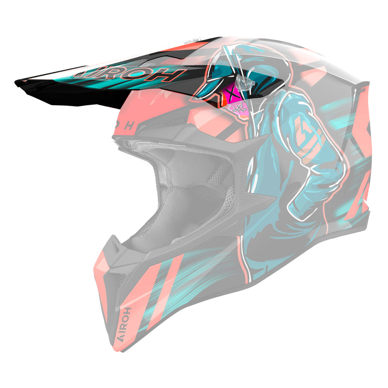 DASZEK DO KASKU AIROH WRAAAP CYBER ORANGE GLOSS 1