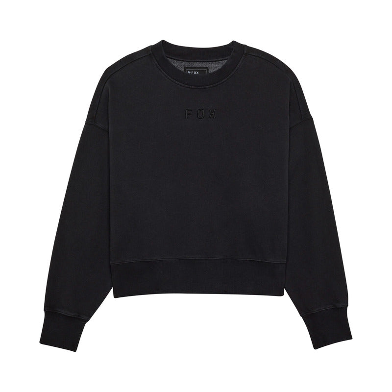 Bluza Damska FOX Wordmark Oversized Fleece Crew Black 1 311652_ZAL767408.jpg