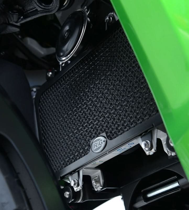 OSŁONA CHŁODNICY RG RACING KAWASAKI VERSYS X-250/300 BLACK 1