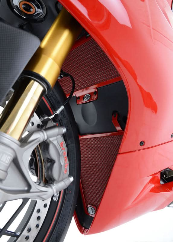 OSŁONA CHŁODNICY RG RACING (PAIR), DUCATI 899/959/1199/1299/V2 PANIGALE RED 1