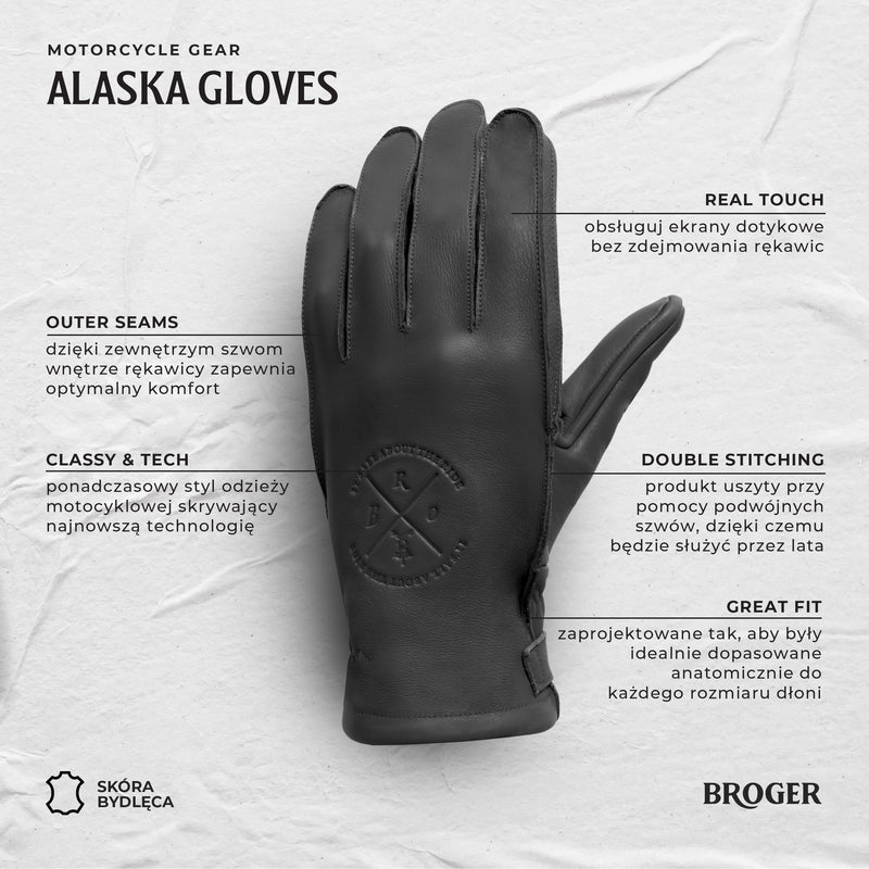 Rękawice Skórzane Broger Alaska Lady Black 23 214376_ZAL639049.jpg