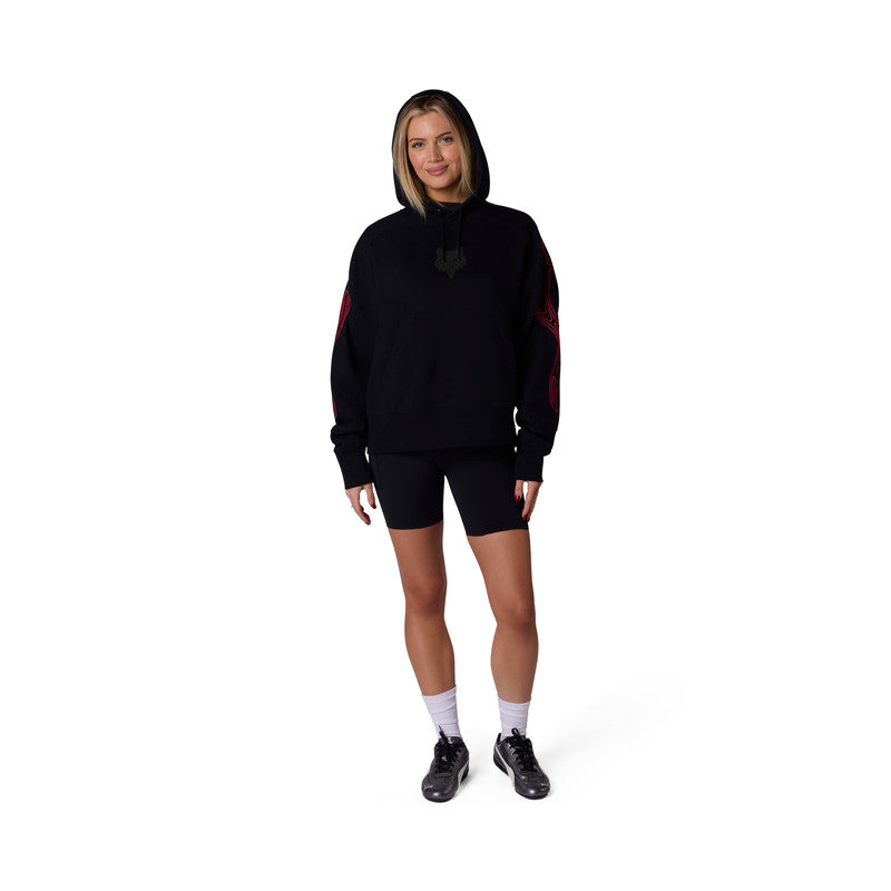 Bluza z kapturem Damska FOX Vision Oversized Fleece Po Black 5 351364_ZAL860573.jpg