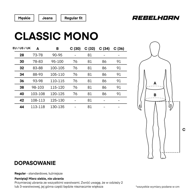 Jeansy motocyklowe Rebelhorn Classic Washed Blue Monolayer 30 348246_ZAL914420.jpg