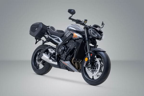 ZESTAW SAKW BOCZNYCH PRO BLAZE H I STELAŻY SW-MOTECH TRIUMPH STREET TRIPLE 765 (19-) BLACK 3