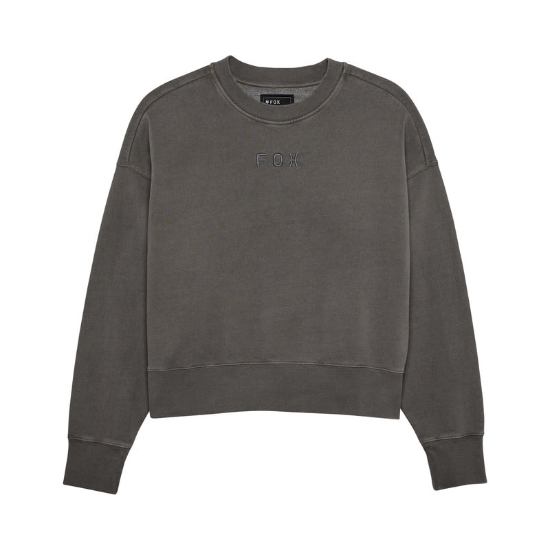 Bluza Damska FOX Wordmark Oversized Fleece Crew Pewter 1 311654_ZAL730865.jpg