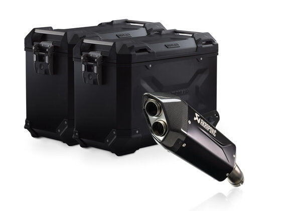 ZESTAW KUFRA CENTRALNEGO TRAX ADV SW-MOTECH 45/45 L. BMW R 1300 GS (23-) BLACK 1