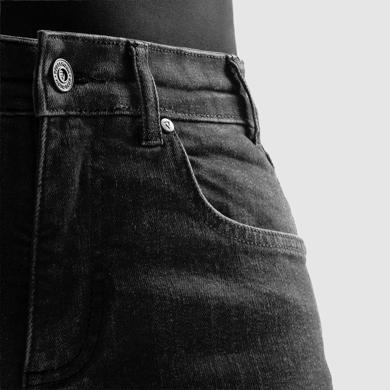 JEANSY MOTOCYKLOWE REBELHORN CLASSIC WASHED BLACK MONOLAYER 34/30 15