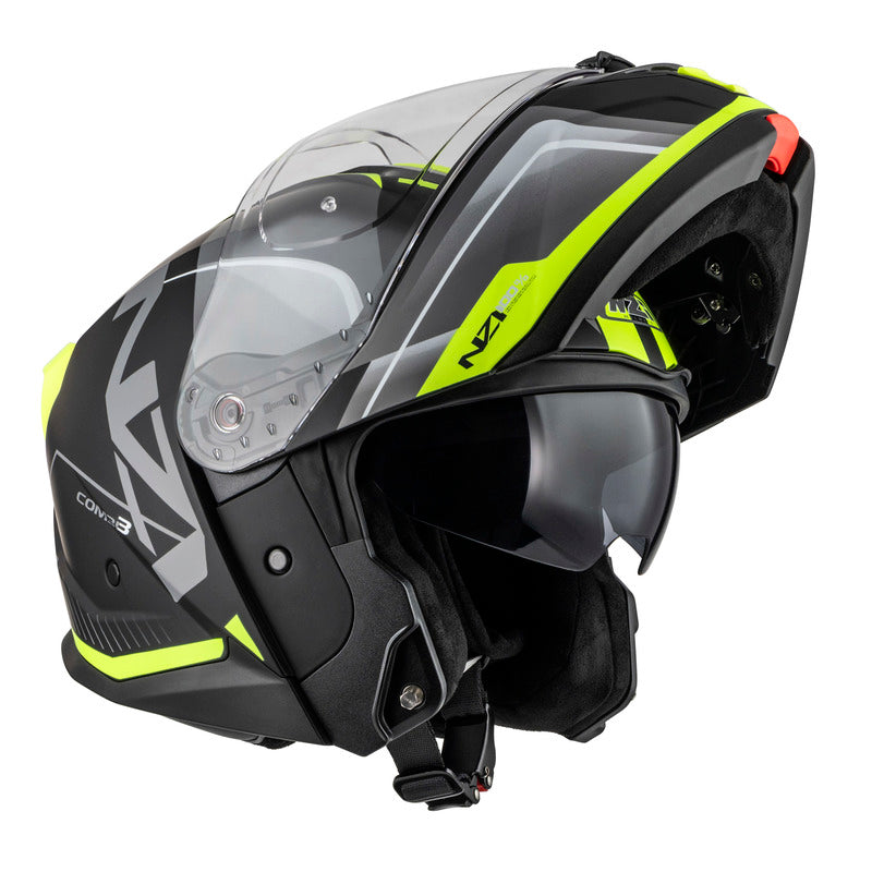 Kask Motocyklowy NZI Combi 3 Duo Orbe Black Antracite Yellow Matt 15 362684_ZAL856184.jpg