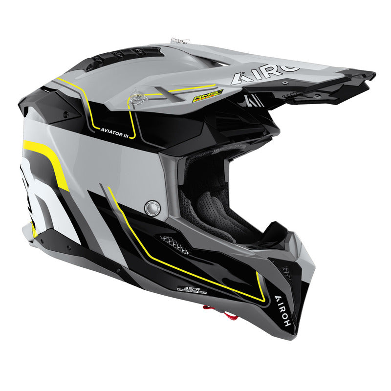 KASK MOTOCYKLOWY AIROH AVIATOR 3 LEADER YELLOW GLOSS XXL 3