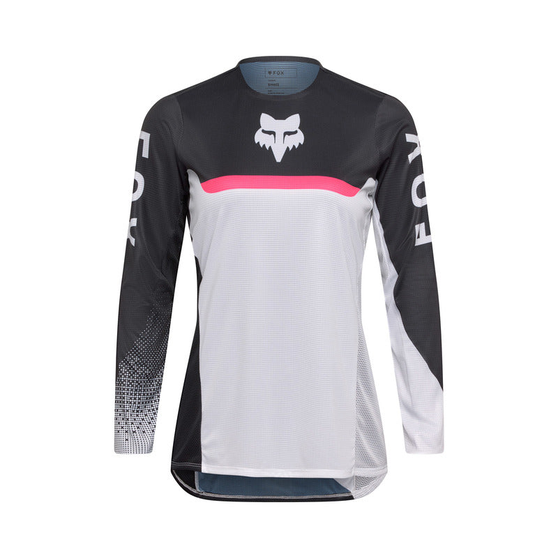 Bluza motocyklowa Damska FOX Flexair Fracture White Black 1 337665_ZAL820419.jpg