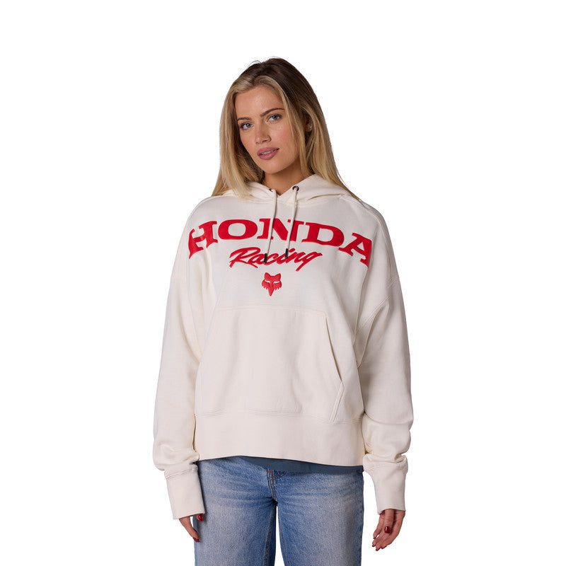 Bluza z kapturem Damska FOX Honda Fleece Po Off White 5 351018_ZAL860476.jpg
