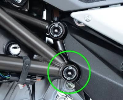 ZAŚLEPKA RAMY RG RACING LEWA DOLNA MV AGUSTA F3 675/800, RIVALE 800, DRAGSTER 800, F4 1000R 10-/F4 1