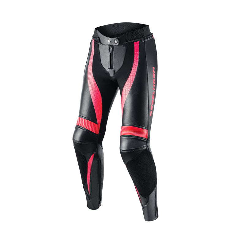Spodnie motocyklowe skórzane damskie Rebelhorn Rebel Pink Black 1 290237_ZAL676692.jpg