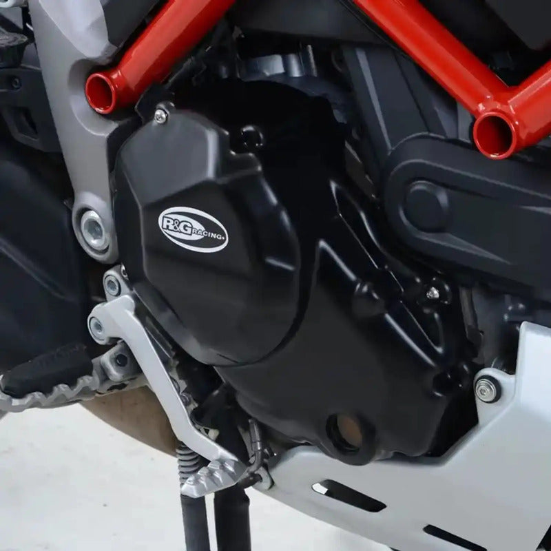 ZESTAW OSŁON SILNIKA RG RACING DUCATI MULTISTRADA 1200 (2 CZĘŚCI) OSŁONA SPRZĘGŁA I POMPY WODY BLACK 3