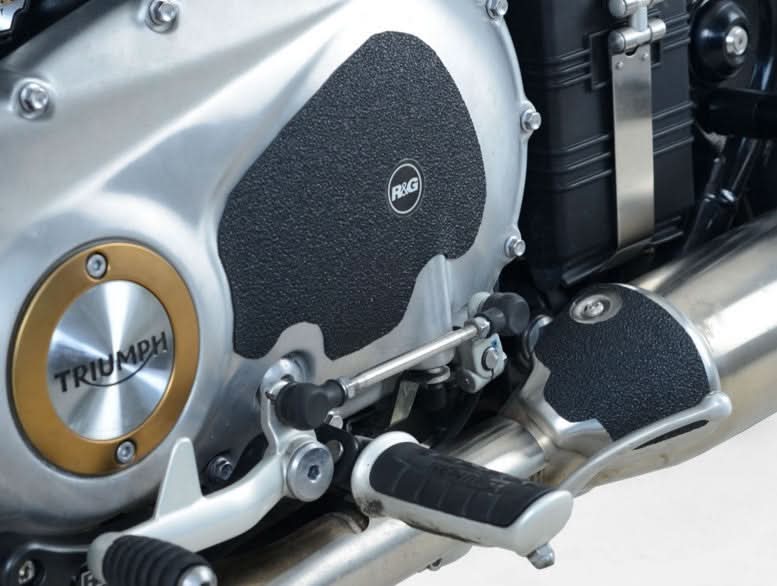 OSŁONA WAHACZA RG RACING TRIUMPH BONNEVILLE BOBBER 17-/STREET CUP 17-, 2 CZĘŚCI BLACK 1