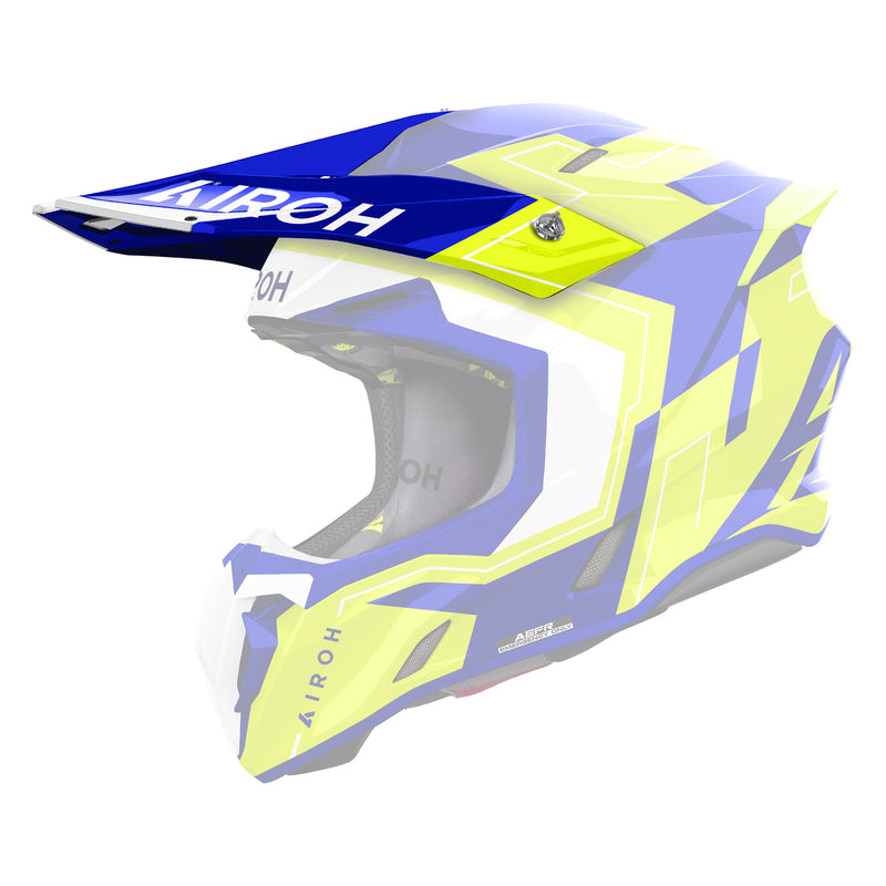 DASZEK DO KASKU AIROH TWIST 3 DIZZY BLUE/YELLOW GLOSS 1