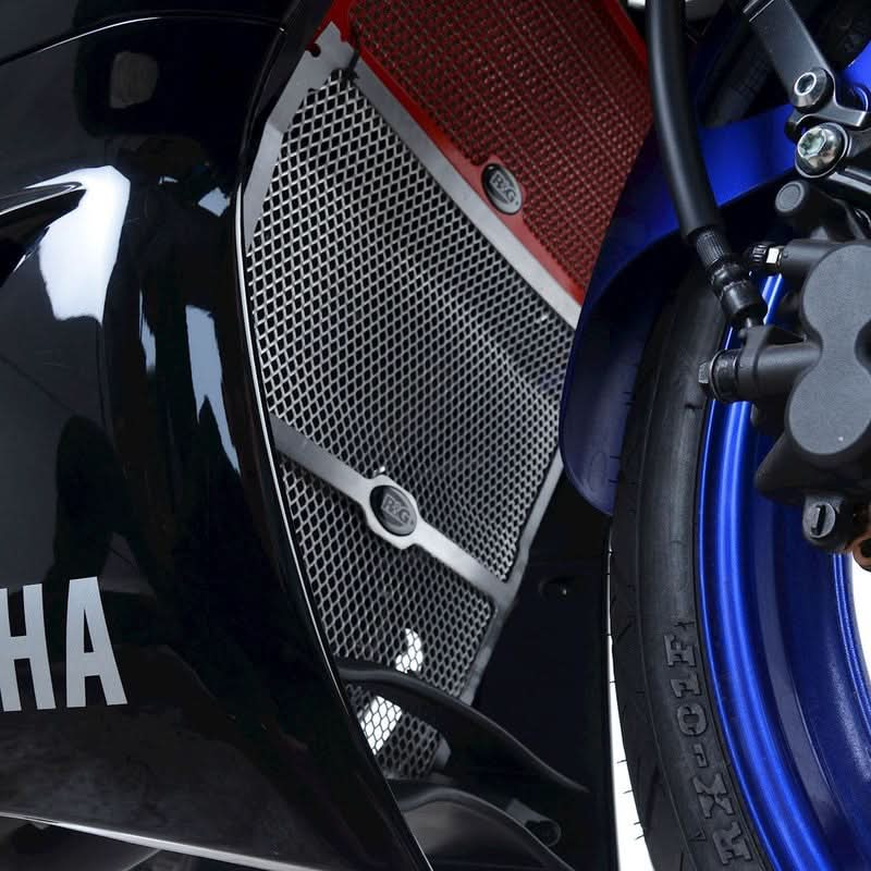 OSŁONA KOLEKTORÓW WYDECHOWYCH RG RACING YAMAHA YZF-R25 19-/R3 19- BLACK 1