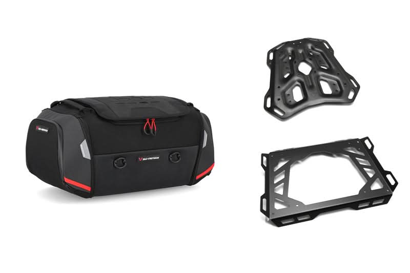 ZESTAW TORBA TYLNA I STELAŻ SW-MOTECH RACKPACK BMW S1000 XR (15-19) BLACK/GREY 42L 1