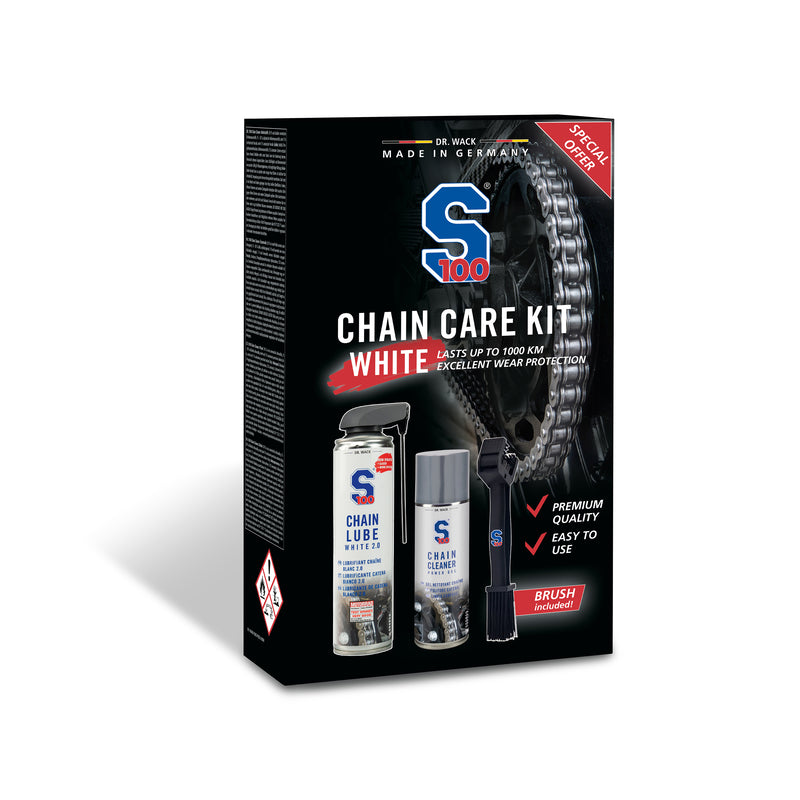 ZESTAW DO CZYSZCZENIA ŁAŃCUCHA S100 CHAIN CARE KIT WHITE 1