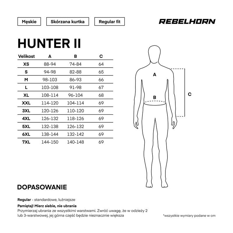 Kurtka motocyklowa skórzana Rebelhorn Hunter 2 Black 41 277805_ZAL700050.jpg