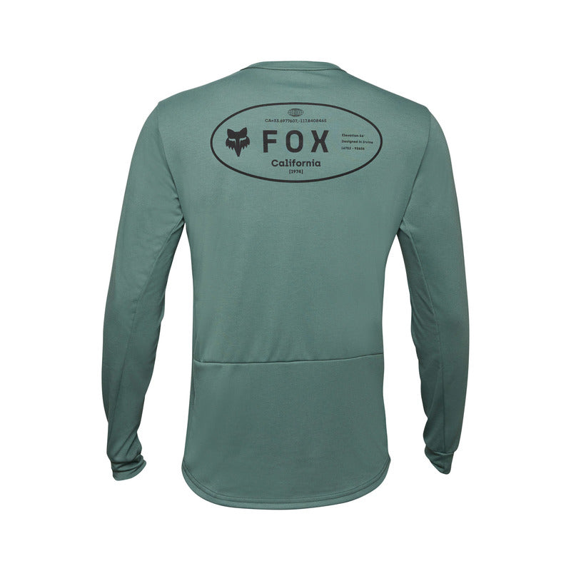 Koszulka Rowerowa Z Długim Rękawem Fox Ranger Dr Md Hunter Green 3 309078_ZAL750749.jpg