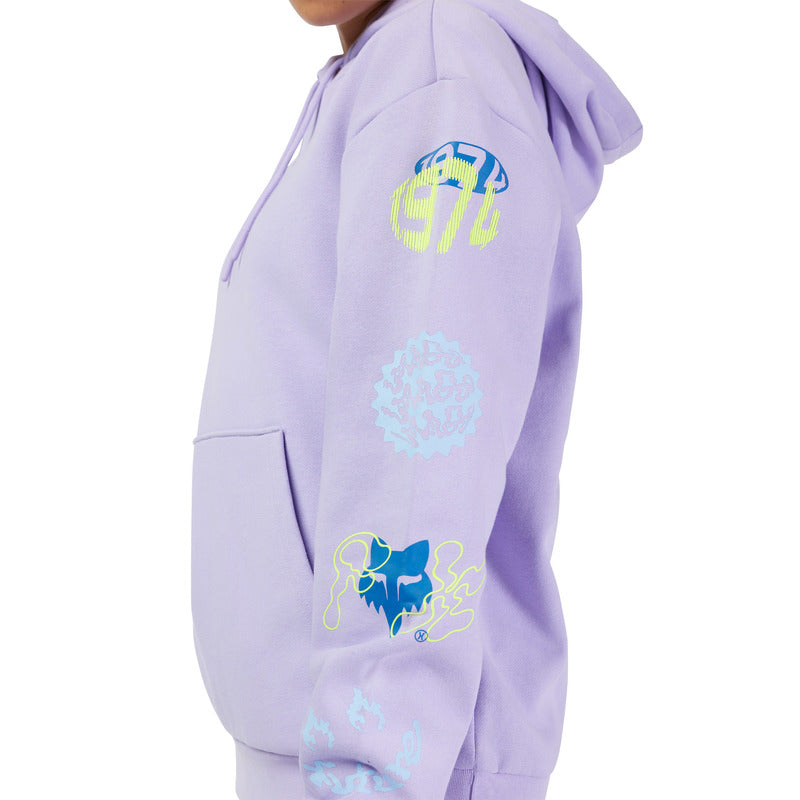 Bluza z kapturem Damska FOX Hello Future Fleece Po Lilac 11 327909_ZAL767632.jpg