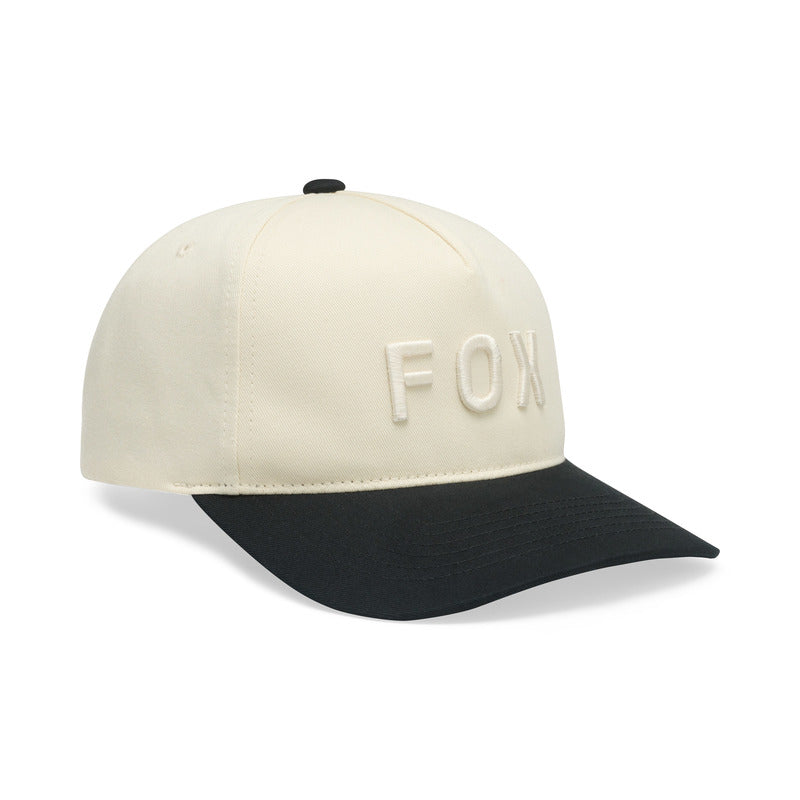 Czapka z daszkiem FOX Wordmark Subframe Hat Pearl White 1 360301_ZAL920295.jpg