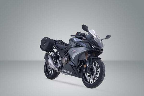 ZESTAW SAKW BOCZNYCH PRO BLAZE H I STELAŻY SW-MOTECH HONDA CBR300R, CBR500R/ CB500F (16-) BLACK 3